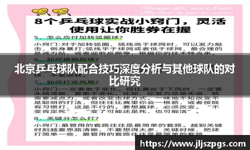 北京乒乓球队配合技巧深度分析与其他球队的对比研究